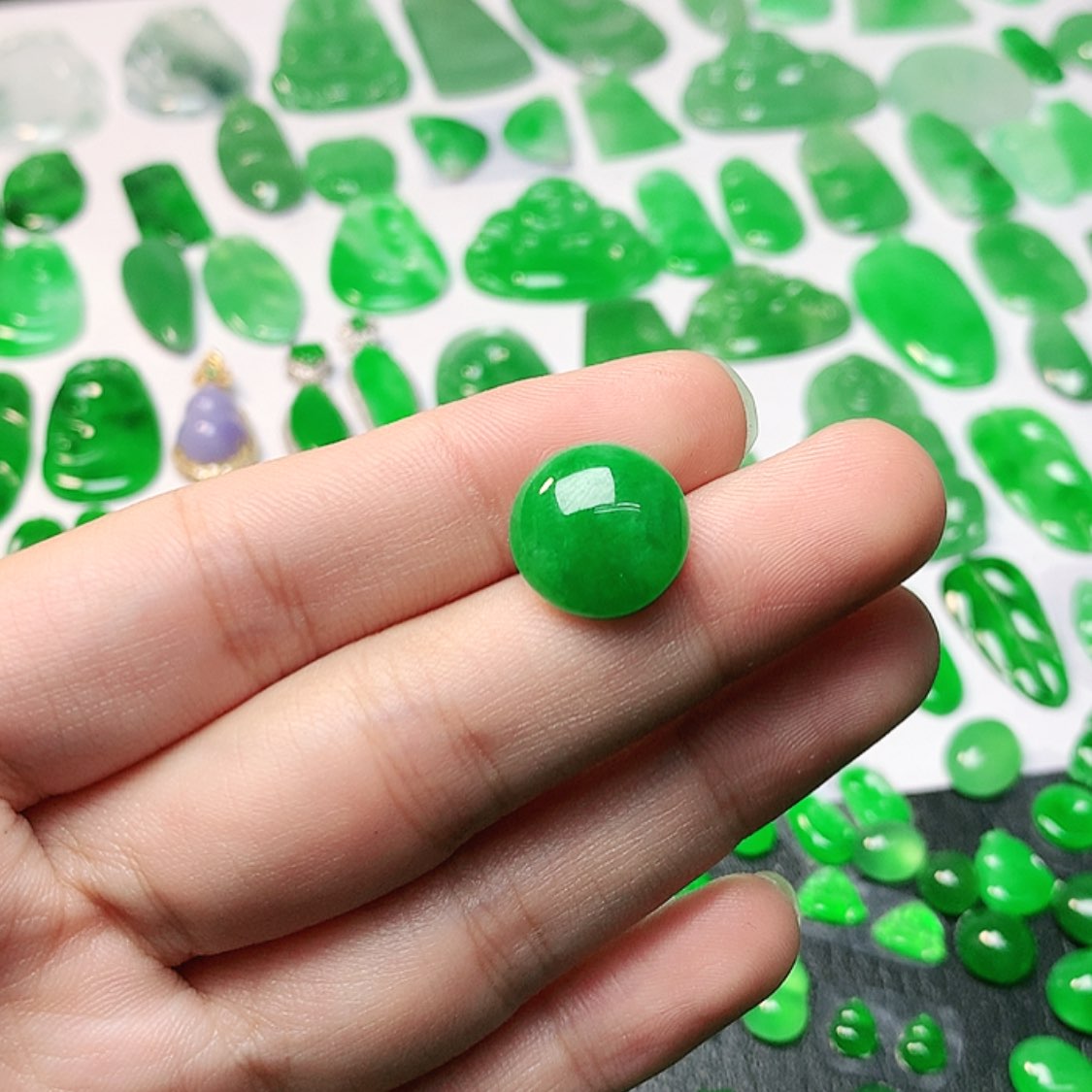 【闪购商品】颈饰未镶嵌翡翠秋***雨翡翠