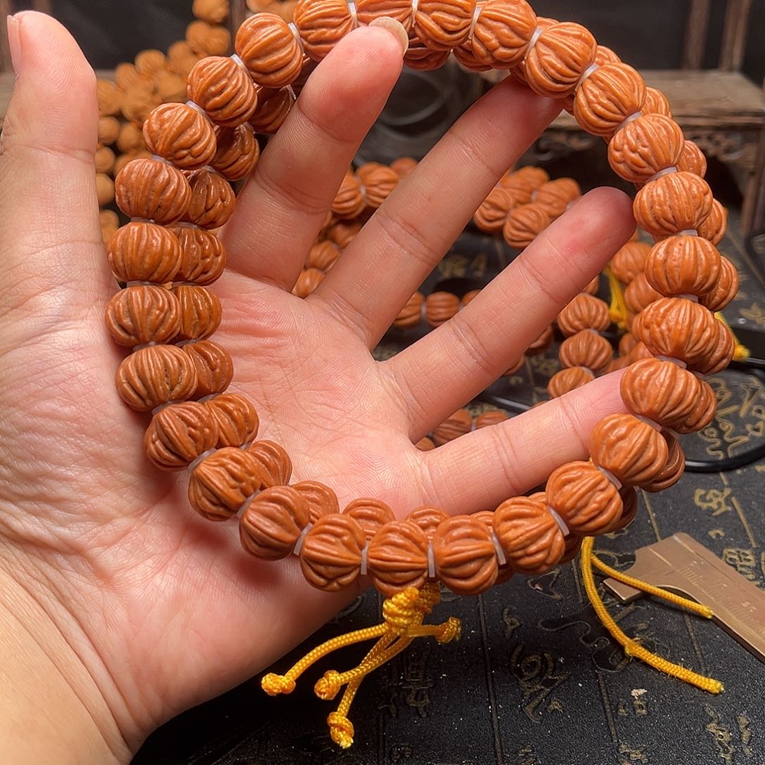 桃核吊坠佛手手持