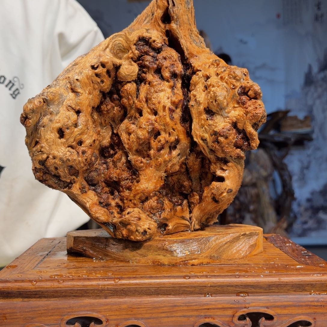 延***生木三丰琥珀木 天然摆件40