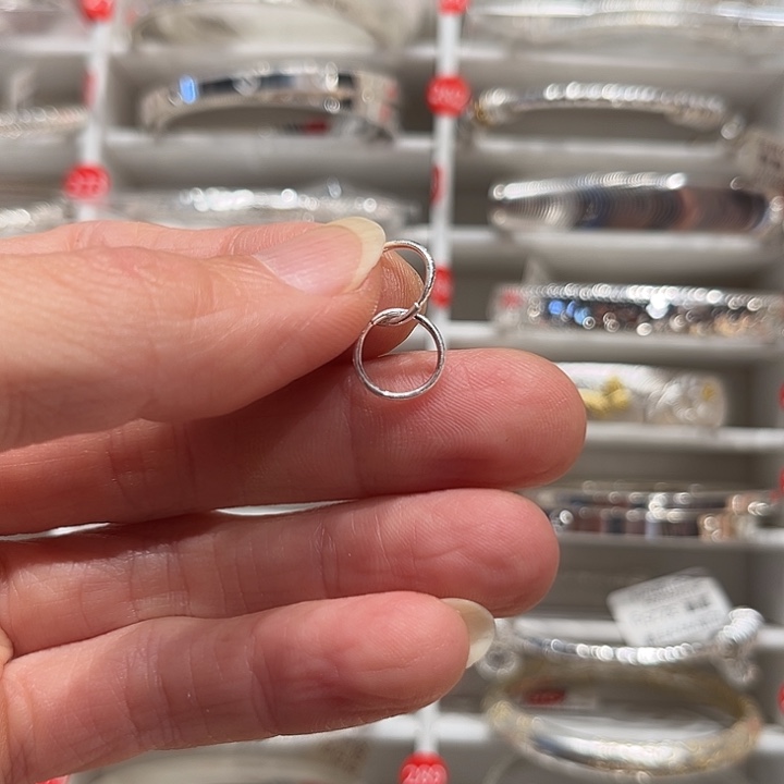 无足银足银990耳饰