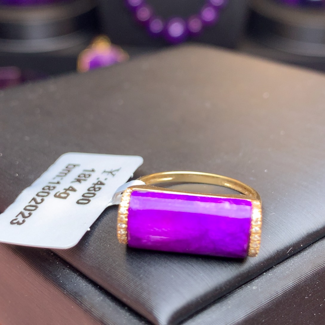 苏纪石（舒俱来）戒指18K金镶嵌