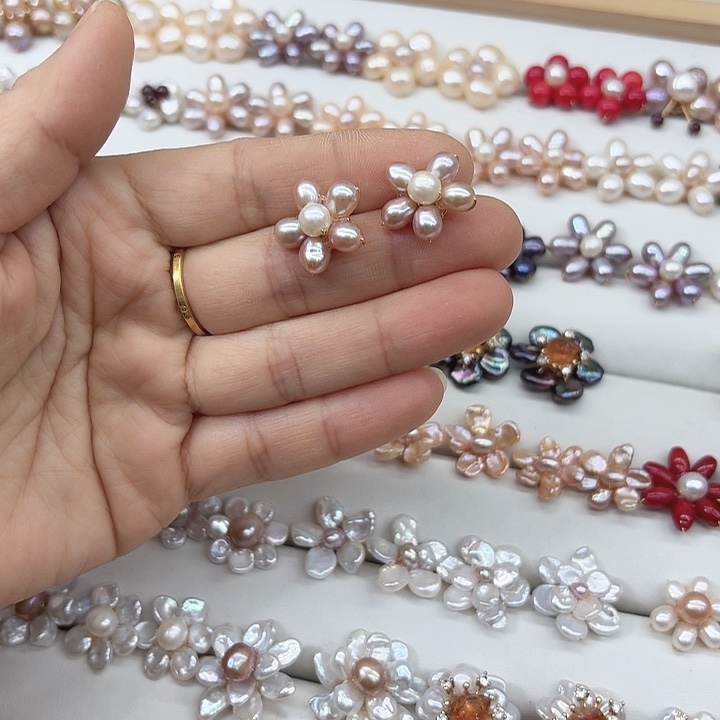 淡水珍珠发饰未镶嵌