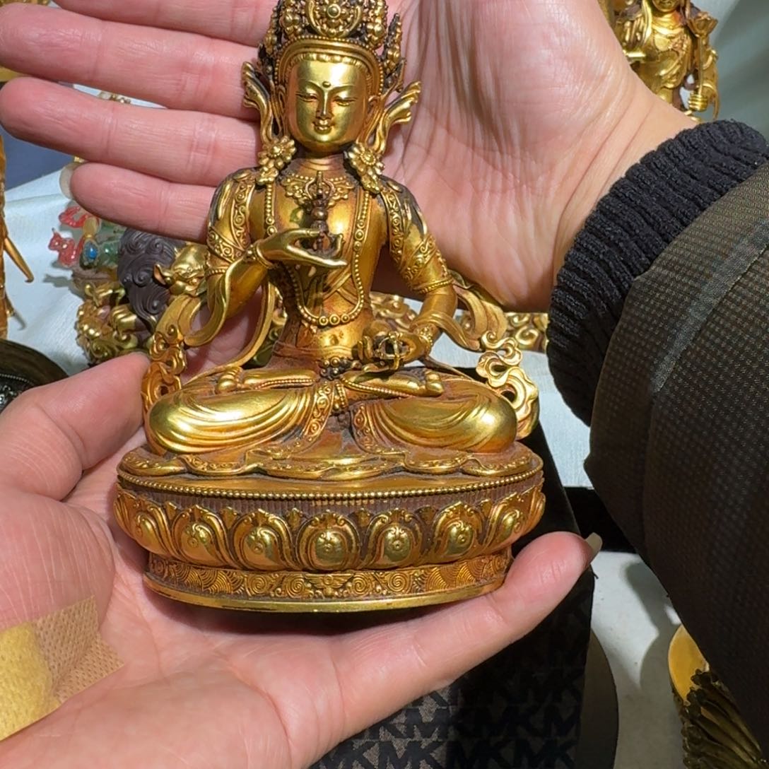 ?****?京门圜铜鎏金的金刚萨垛