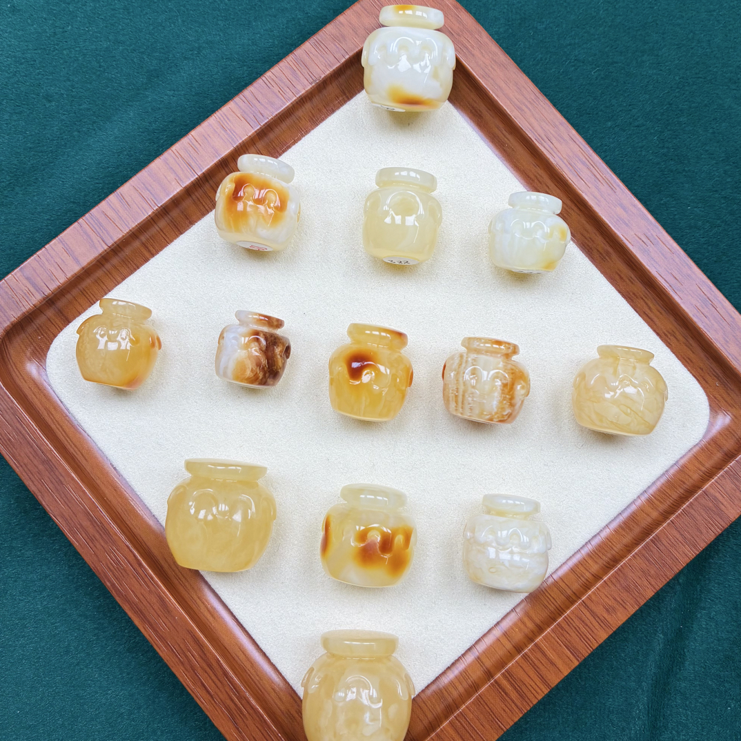 天然蜜蜡蜜罐，抖音基地发货，带证书，看好尺寸拍（多样性发货）