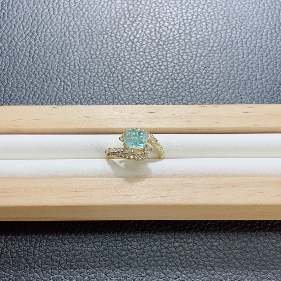 戒指未镶嵌碧玺碧玺戒指
