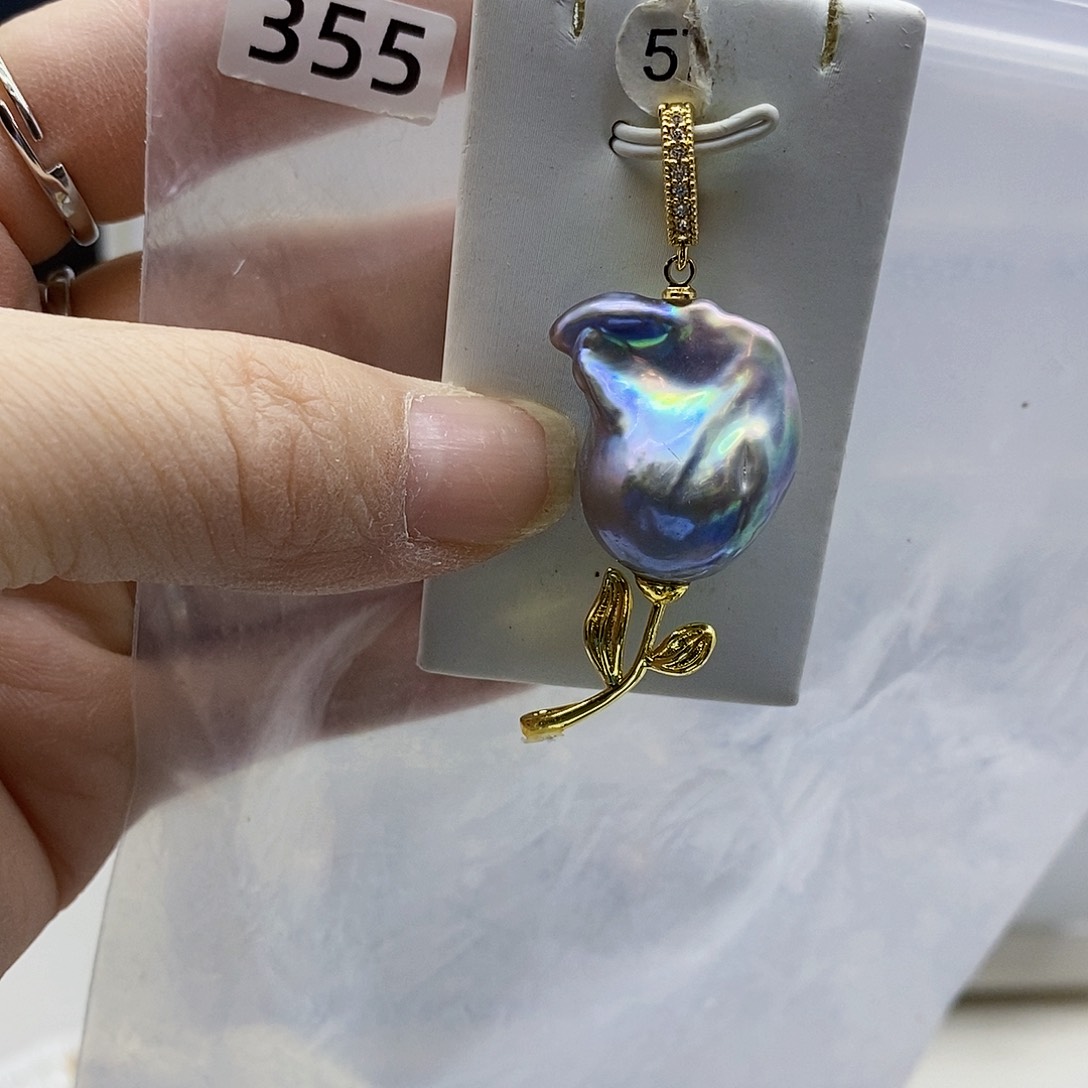 颈饰合金淡水珍珠