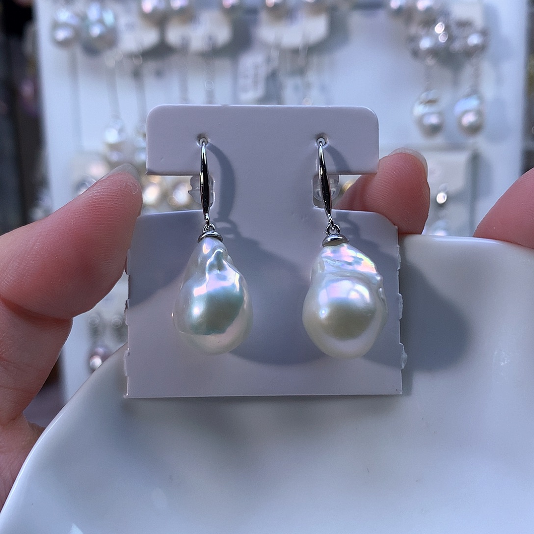 耳饰合金淡水珍珠福利3948有瑕