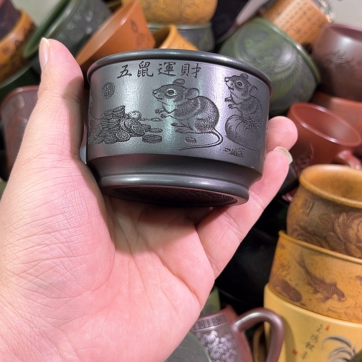 茶杯紫砂全手工紫砂主人杯