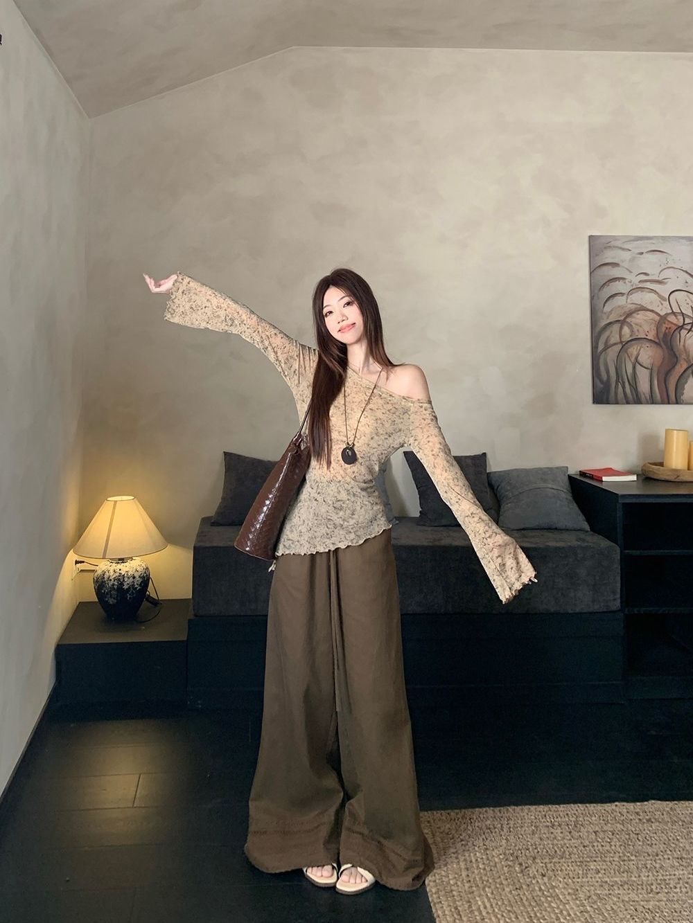 时尚套装上衣高腰宽松显瘦短款气质辣妹风INS风小众