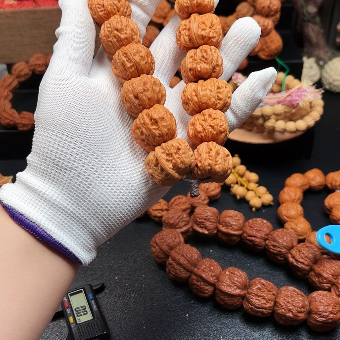 壶***地文玩核桃把件门头沟元宝手持