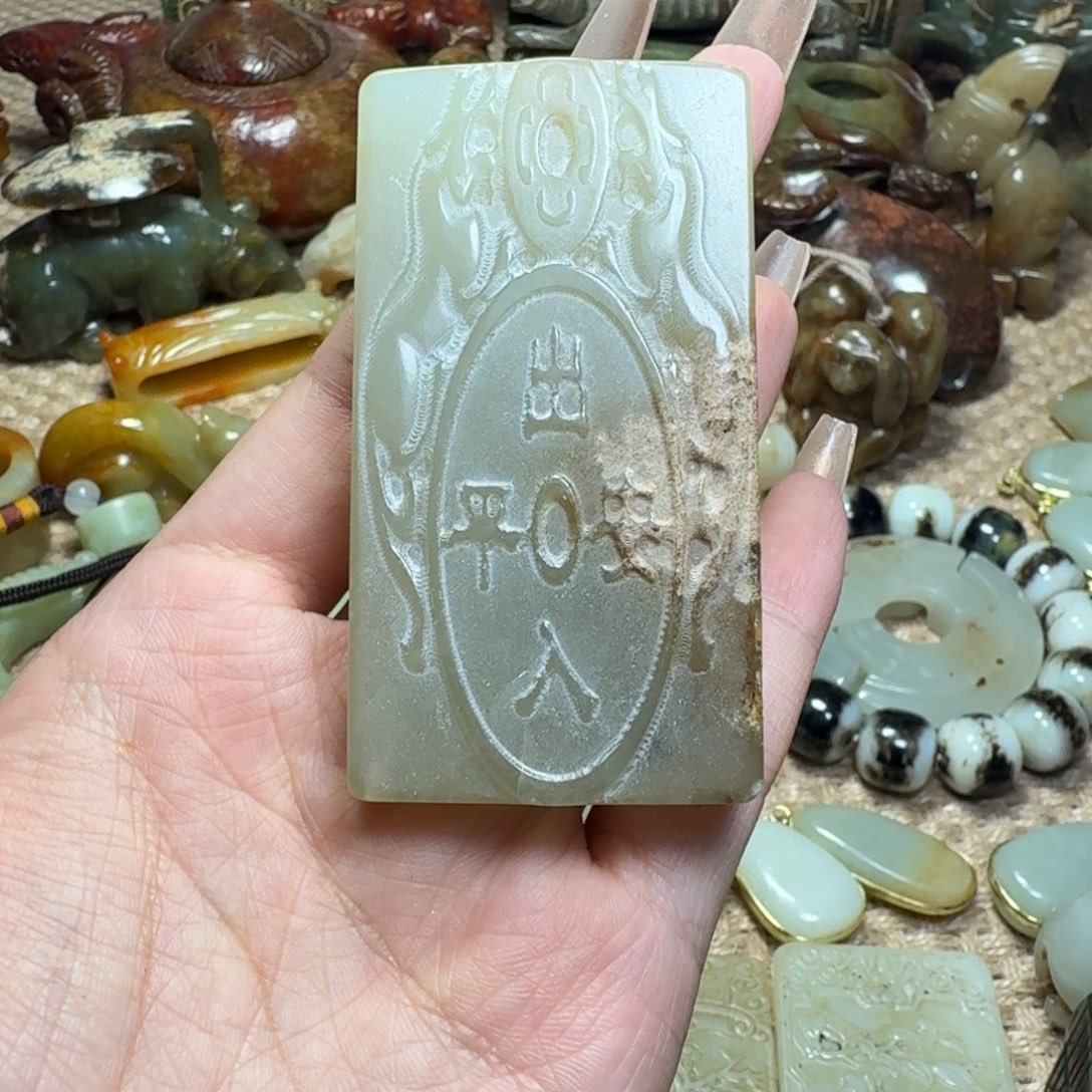 白玉菩提吊坠挂件