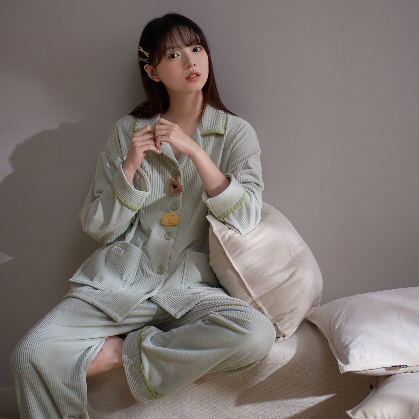 思莉太太女款睡衣2025新款爆款洋气可爱秋冬季可外穿小个子家居服