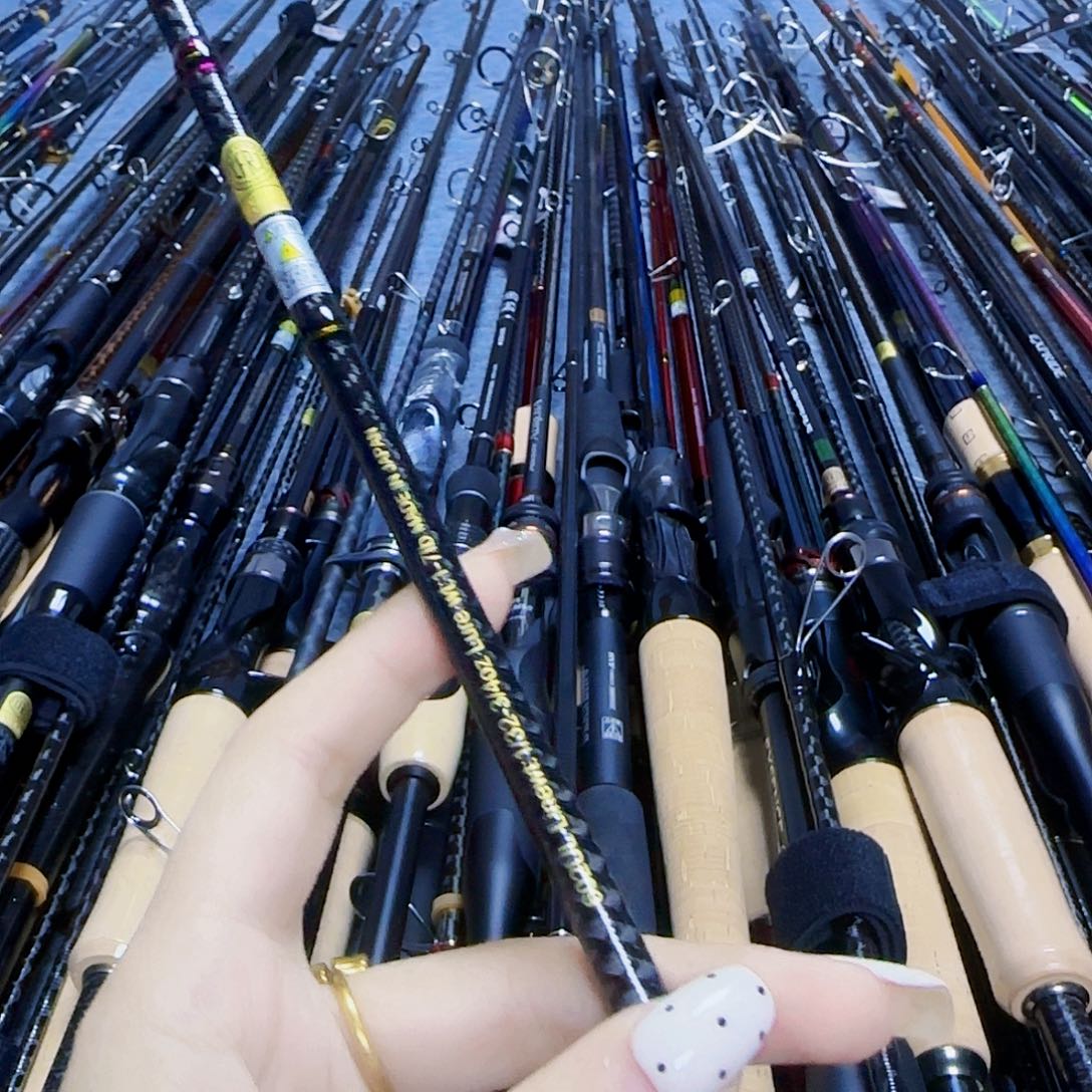 辉***碳素3.8m路亚竿直柄杆链接