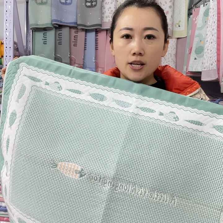 棉特价促销绿色小鱼纯棉