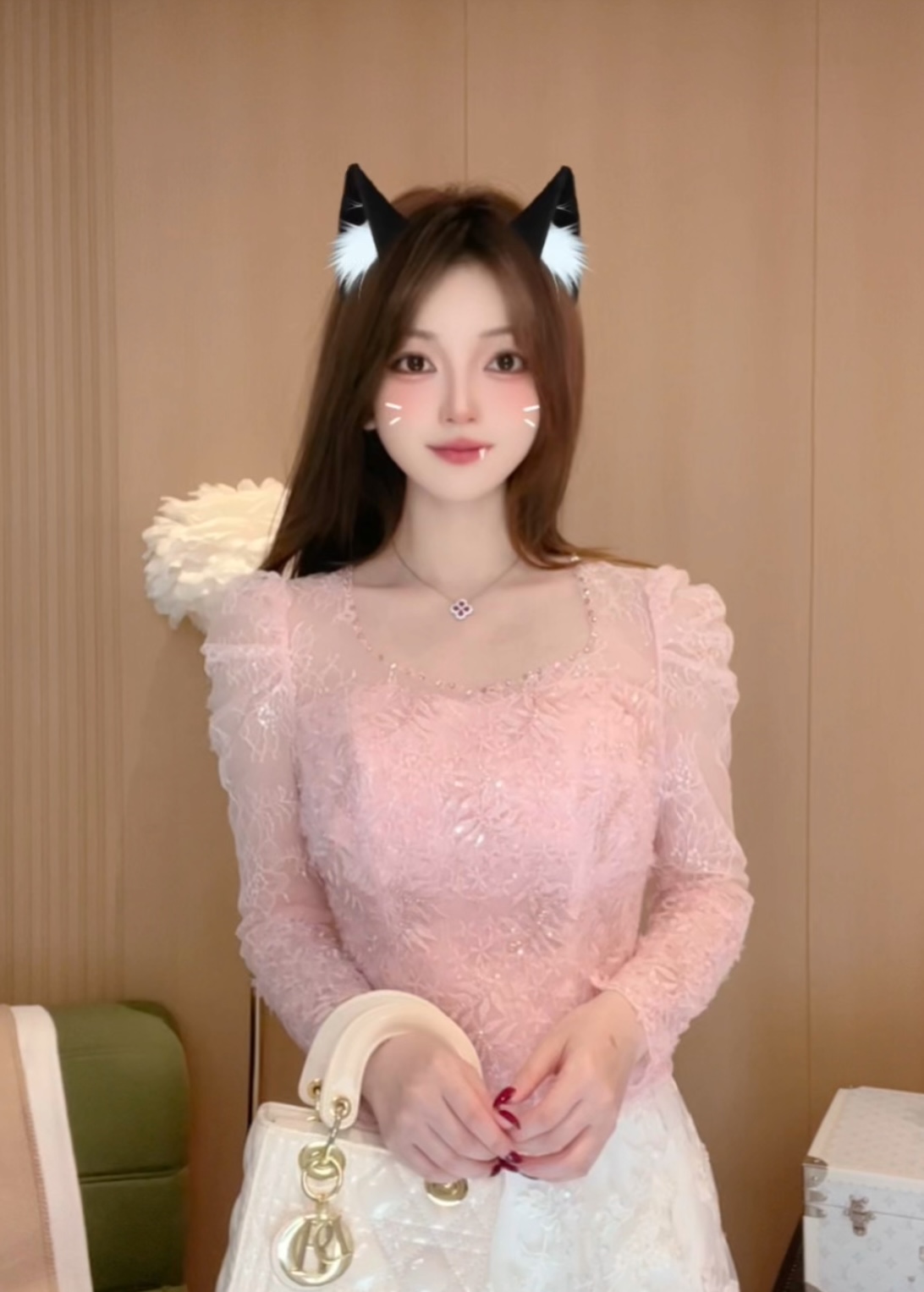 XUAN/【偷心女盗】早春新款洋气名媛法式显瘦甜美气质上衣