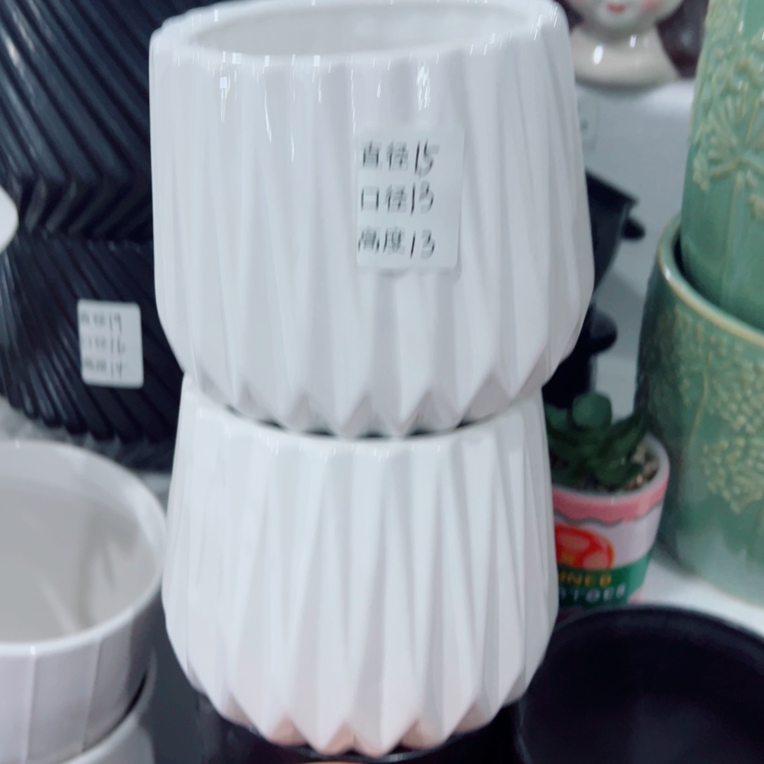 有孔，陶瓷花盆满10米包邮发货