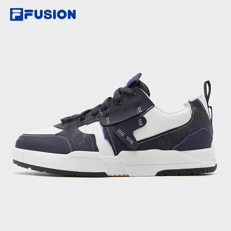 Fila/斐乐女鞋几何鞋丨潮牌板鞋25冬季新款拼接休闲鞋T12W542937F