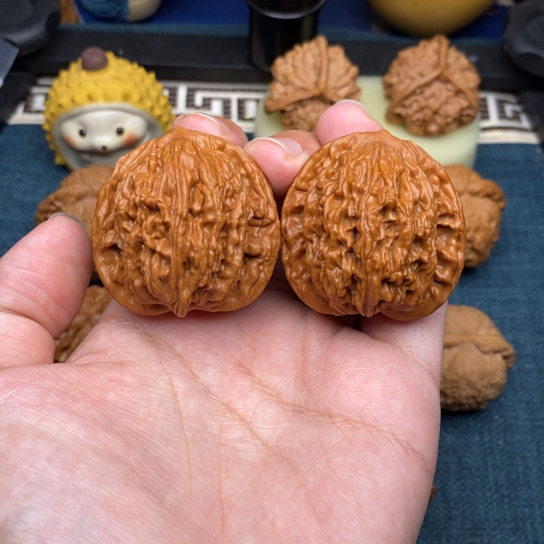 吊坠文玩核桃41全品粗筋虎头