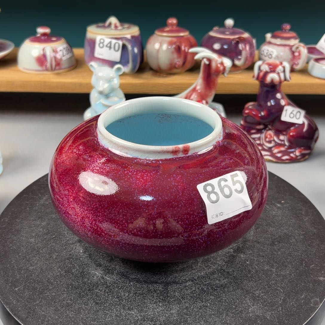 瓷片微瑕灯笼罐玉石釉纯手工