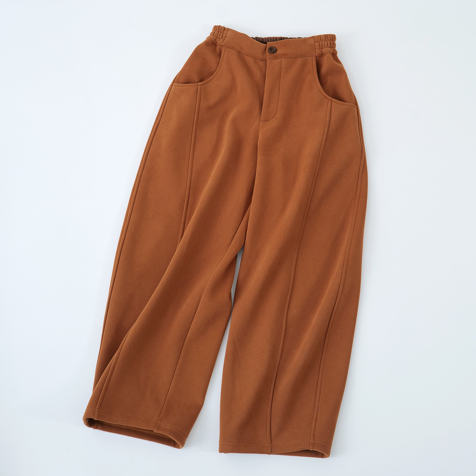 【暖屋】弯刀裤冬季保暖加绒休闲卫裤宽松时尚舒适百搭长裤厚松紧腰