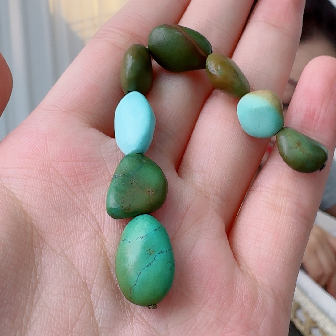 未镶嵌绿松石珠宝奇石
