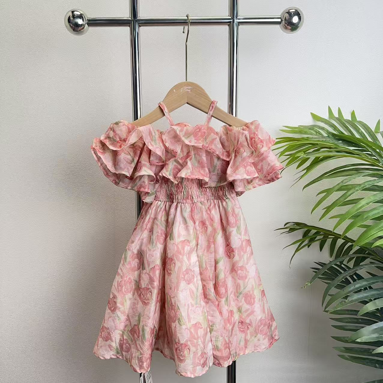 【1018】粉红色连衣裙B8-8