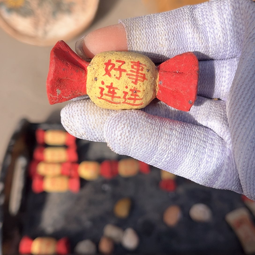 泥塑古镇炻陶花盆