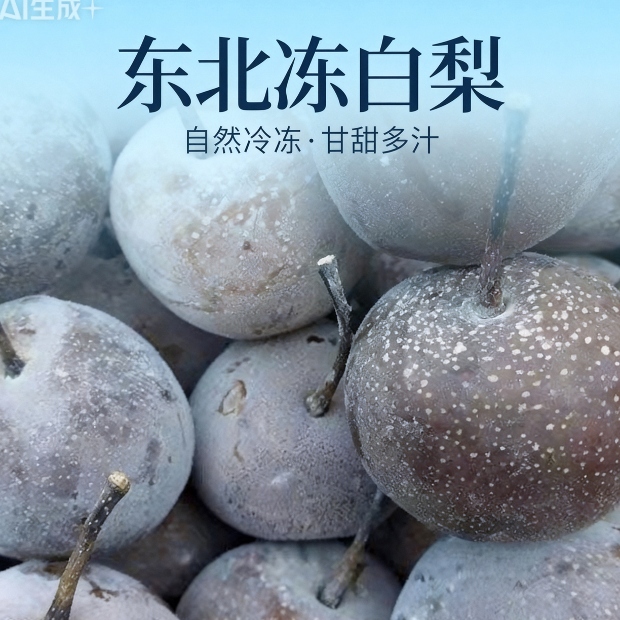 正宗东北冻梨白梨冻大黑梨爽口多汁清甜