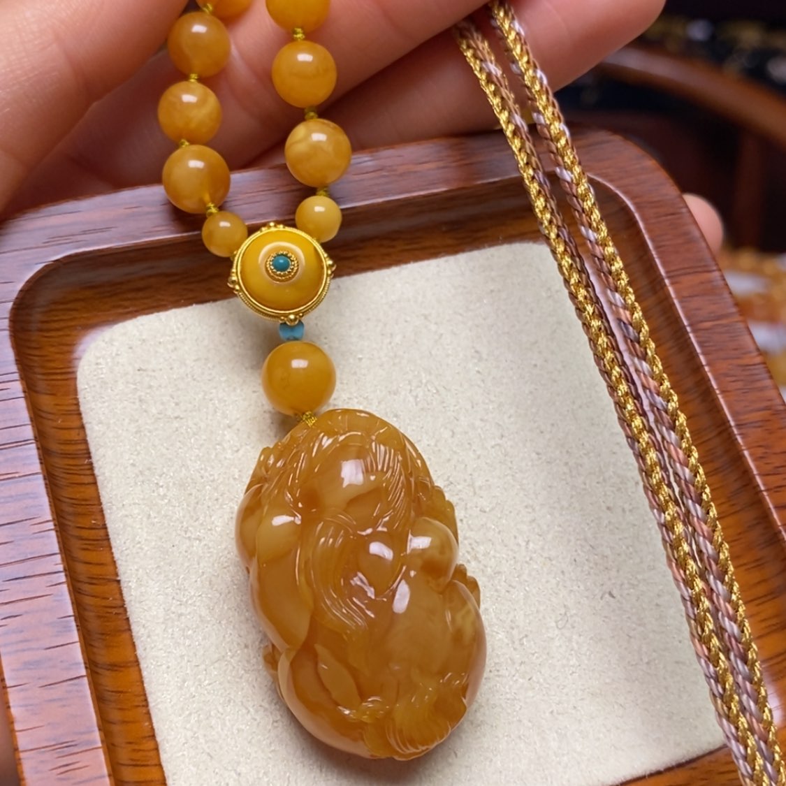 【闪购商品】蜜蜡颈饰未镶嵌项链