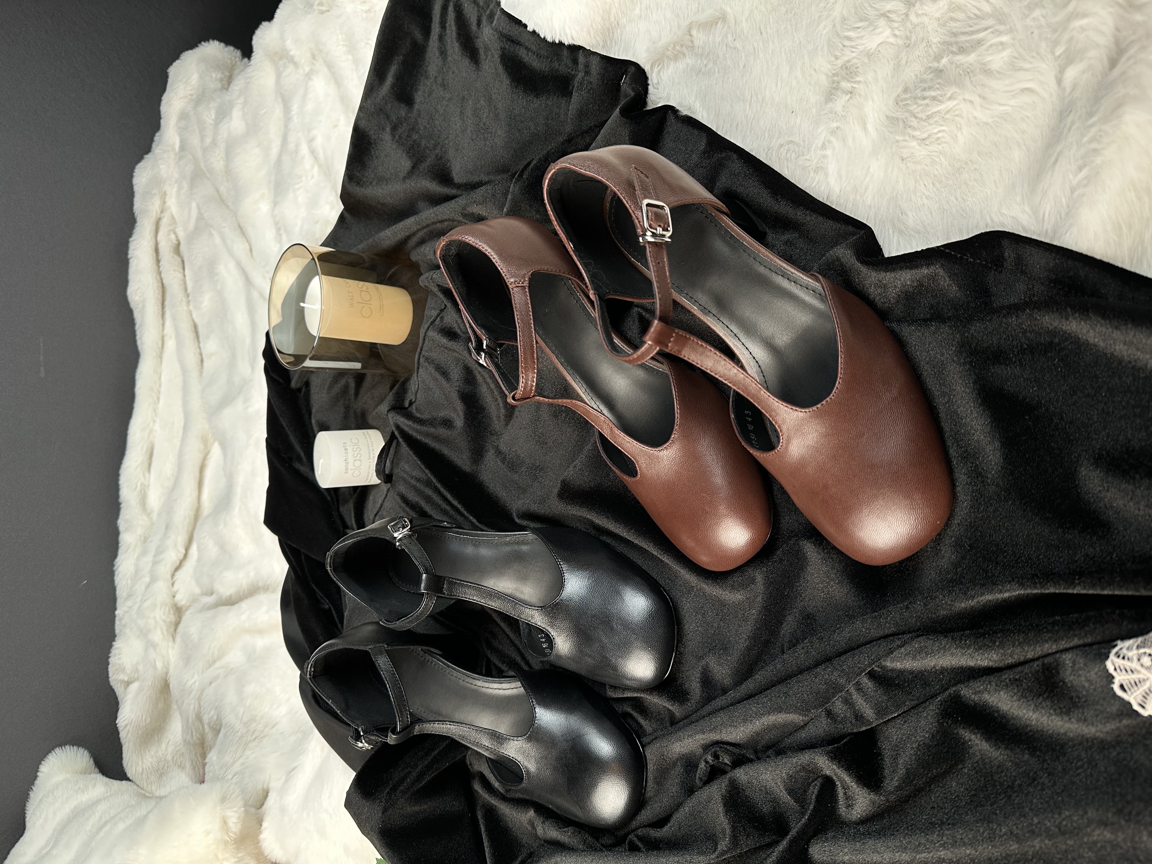 DQ9319圆头编织潮流秋季复古单鞋防滑夏季公主跟高6厘米