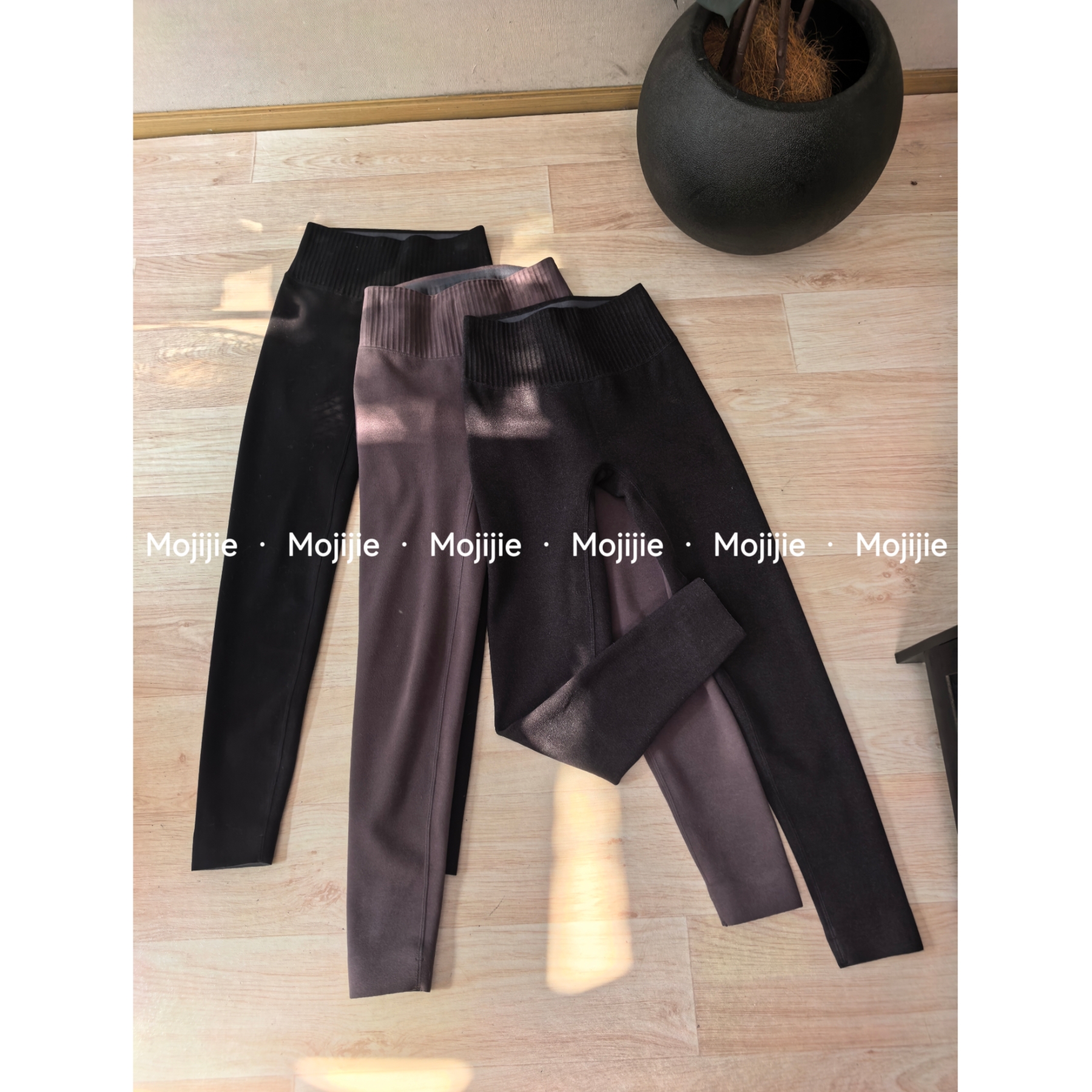 墨迹姐高个子微胖“400g慕斯绒”保暖打底秋冬瑜伽裤