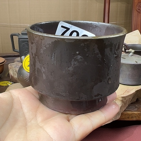 戬谷龙窑柴烧茶杯700