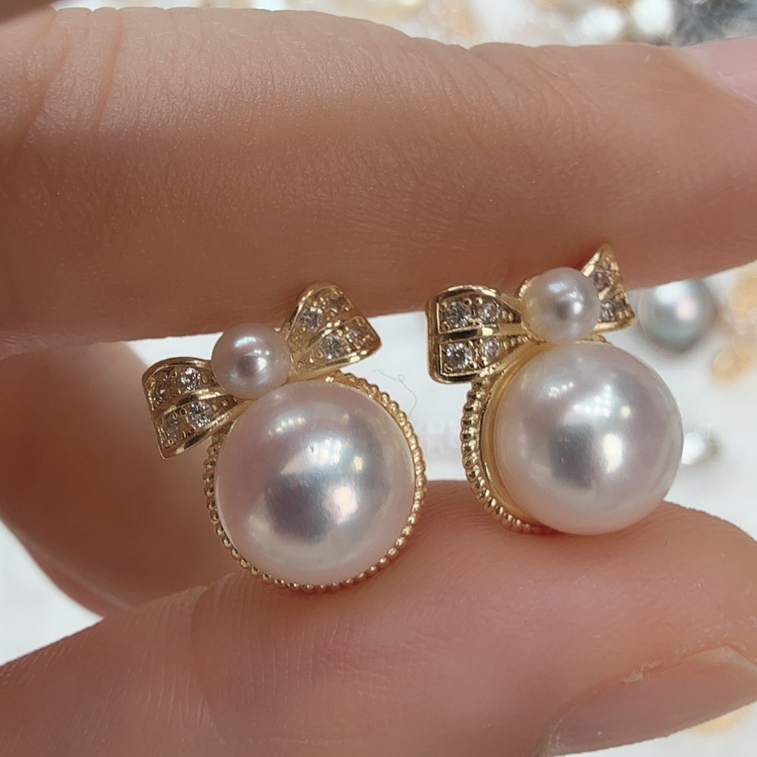 未镶嵌淡水珍珠耳饰