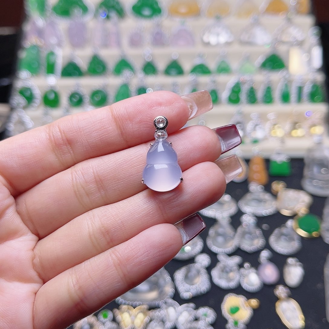 玛瑙/玉髓颈饰银S925镶嵌