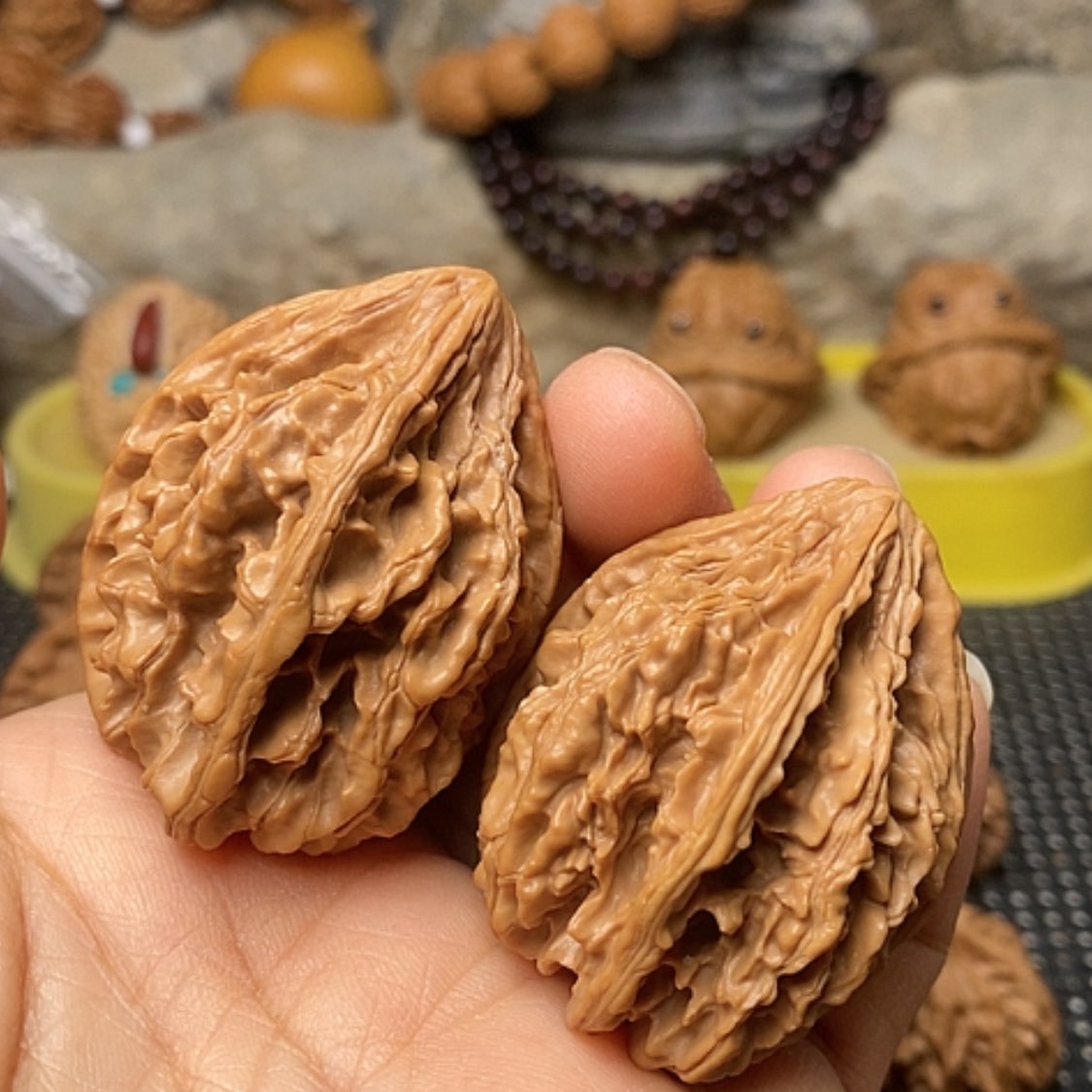 【闪购商品】把件文玩核桃野生小众三棱