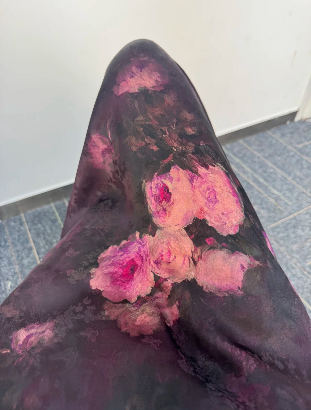 【暗夜玫瑰】28姆米花萝红云纱现货发（无退换）