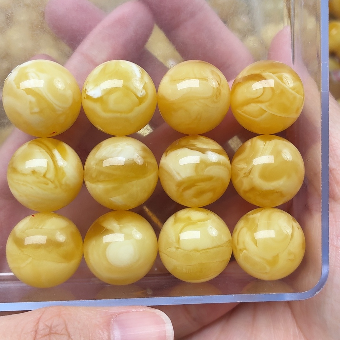 蜜蜡未镶嵌裸石19+蜜蜡手串