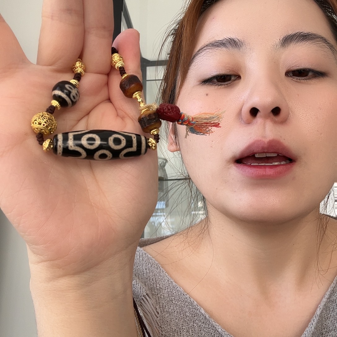 玛瑙/玉髓合金颈饰