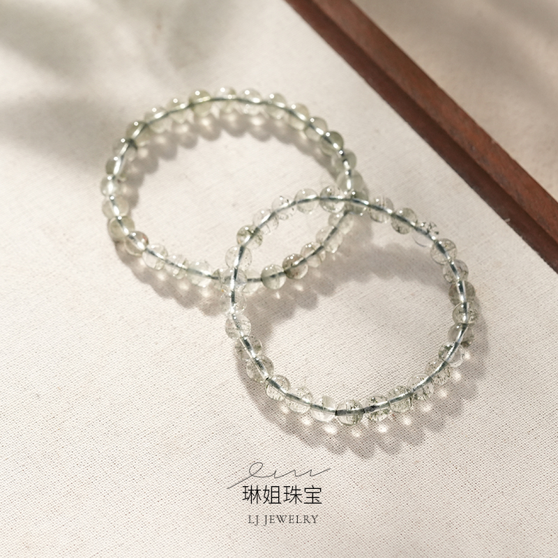 【琳姐甄选】天然绿幽灵水晶手链女款串珠多样性发一小众时尚素圈