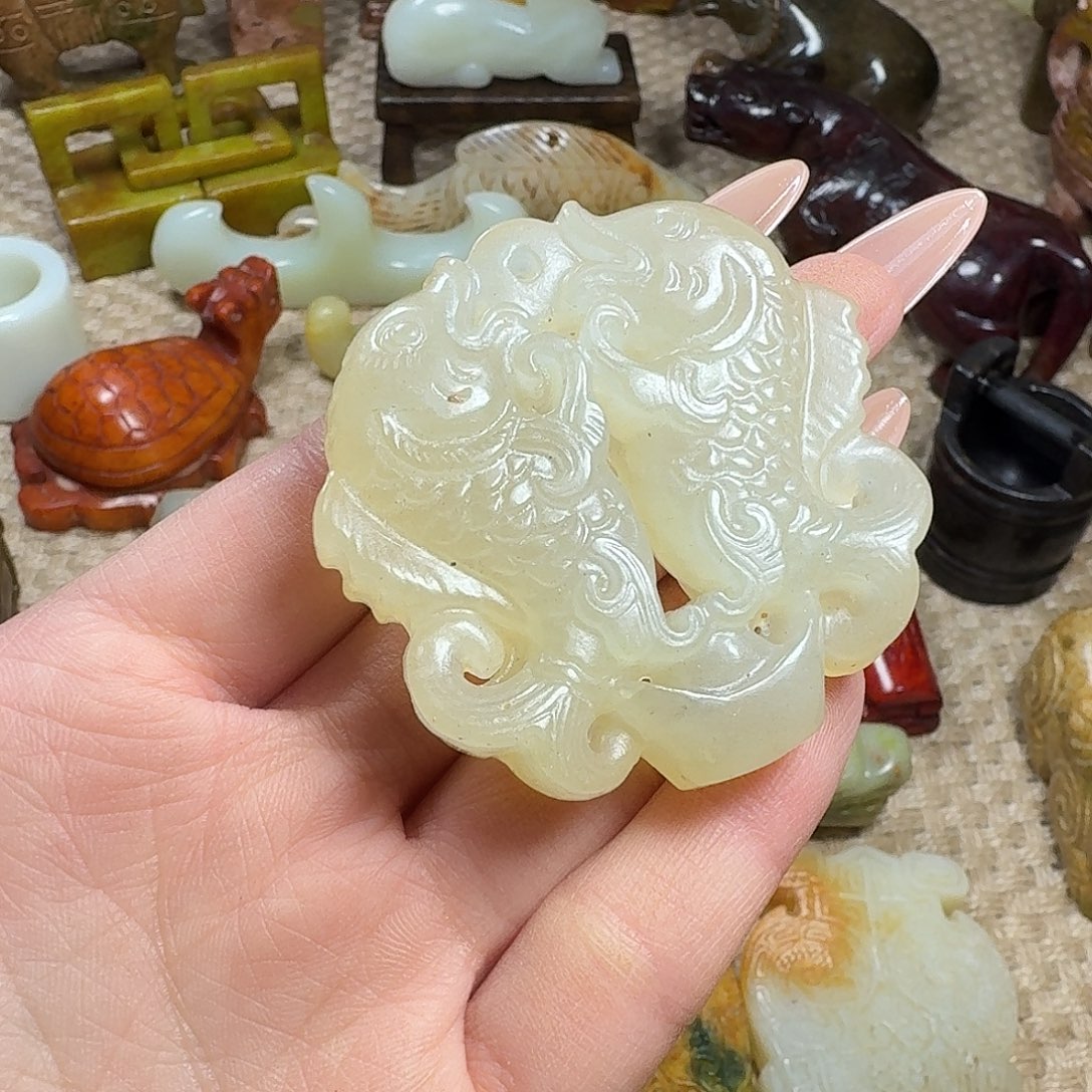 白玉菩提吊坠挂件