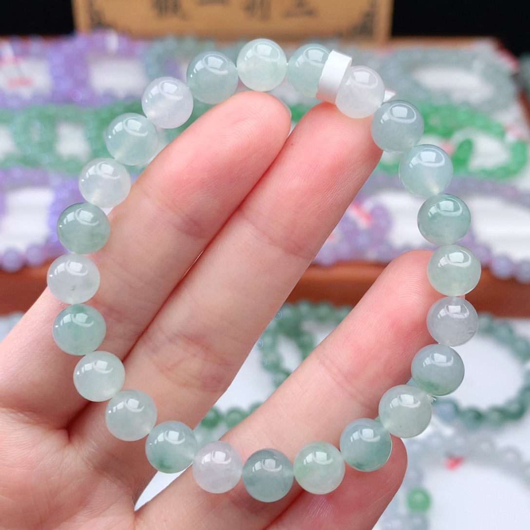 翡翠手链未镶嵌翡翠7.5mm