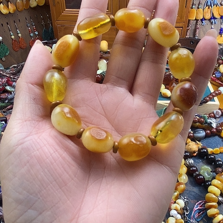 蜜蜡未镶嵌手串手串
