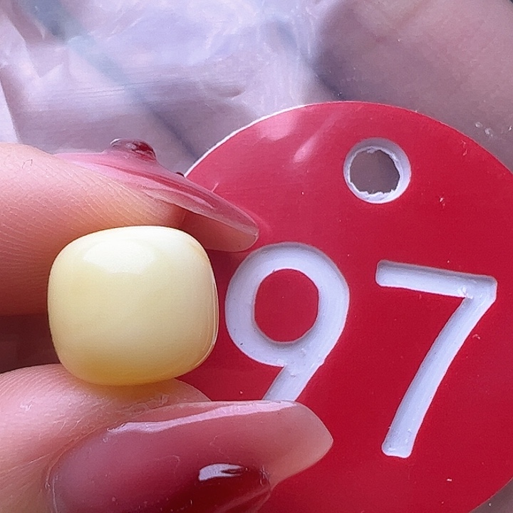 蜜蜡裸石未镶嵌大*10.7mm 老型