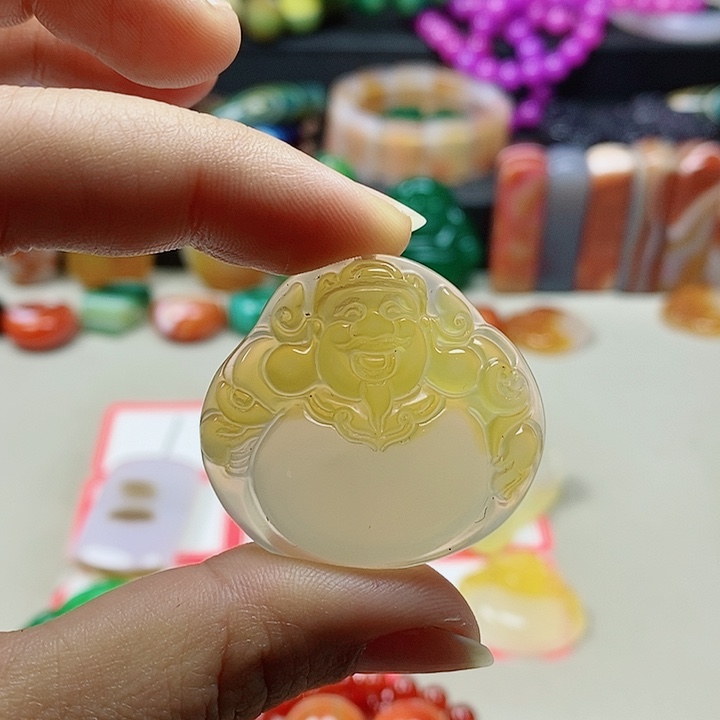 未镶嵌吊坠(不含链)玛瑙/玉髓静*