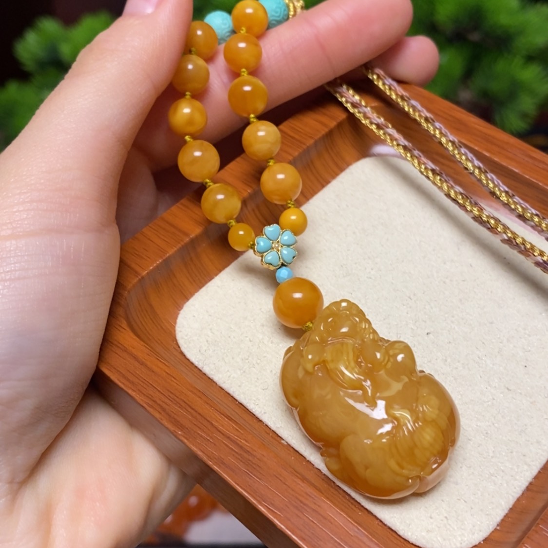 【闪购商品】蜜蜡颈饰未镶嵌项链