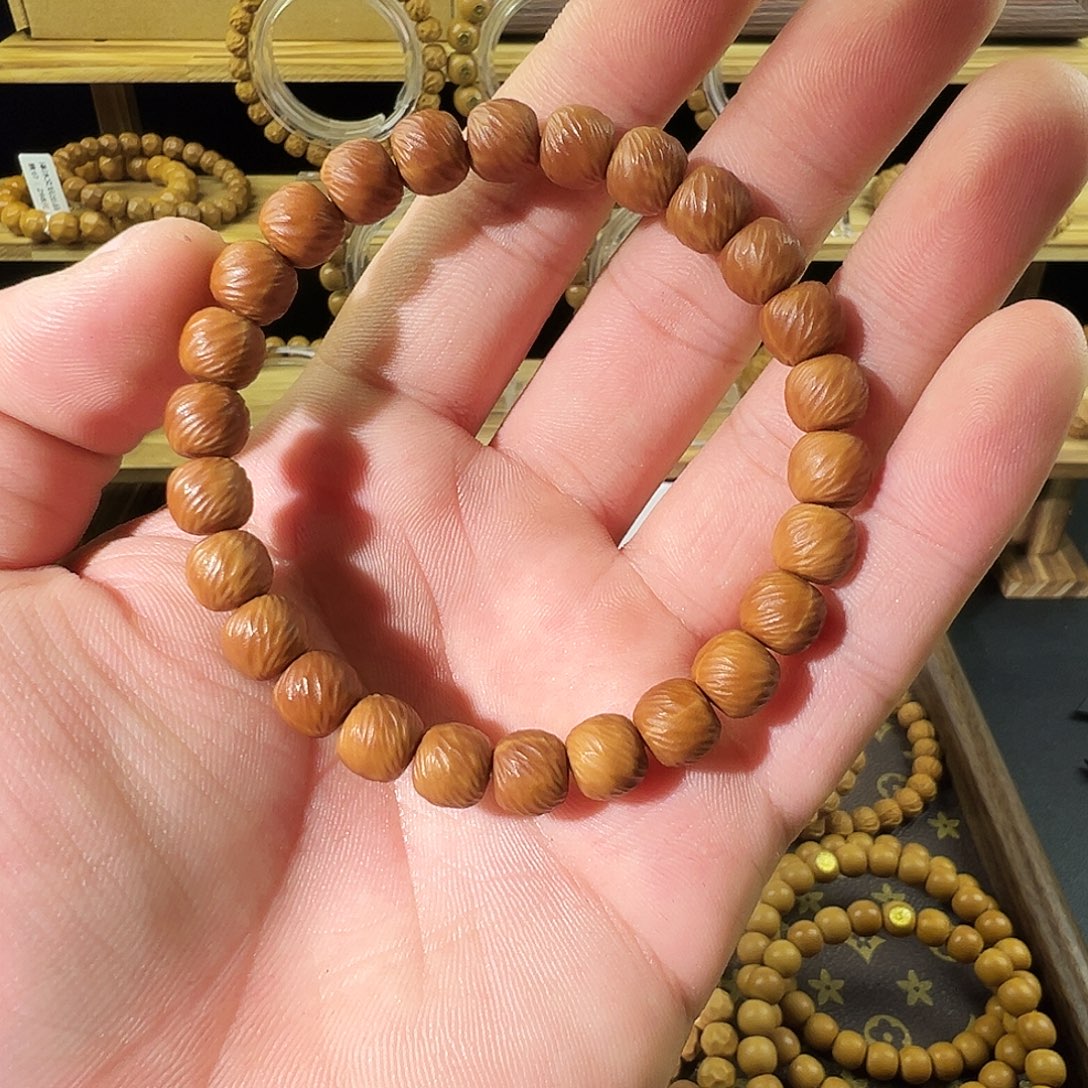 轉***裑手串猴头核桃云锦