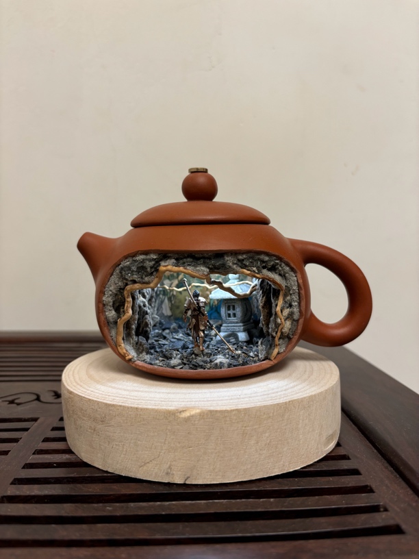 创意景观桌面黑悟空纯手工精美茶壶全手工茶具紫砂壶