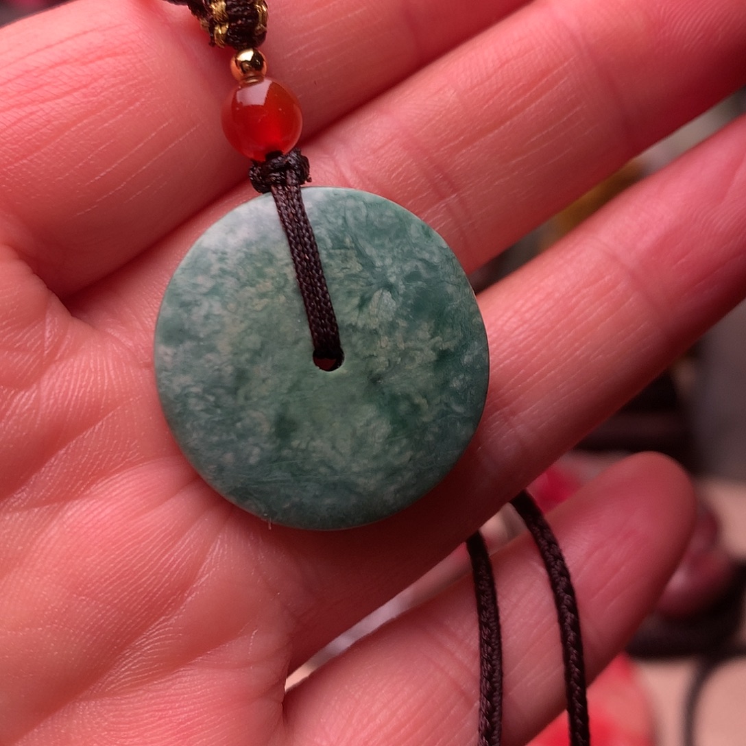 昌化石昌化绿精品平安扣