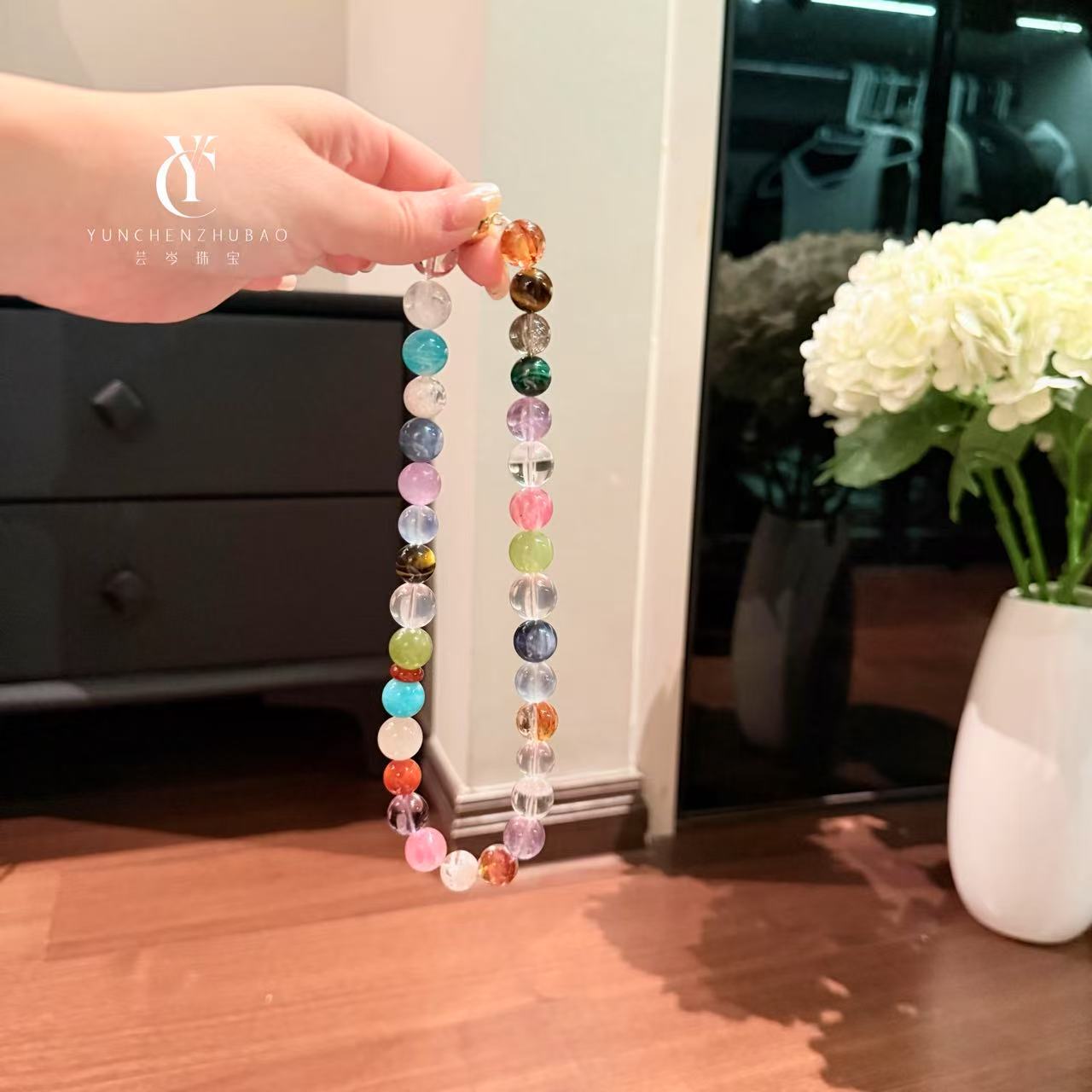 清新多宝水晶项链）