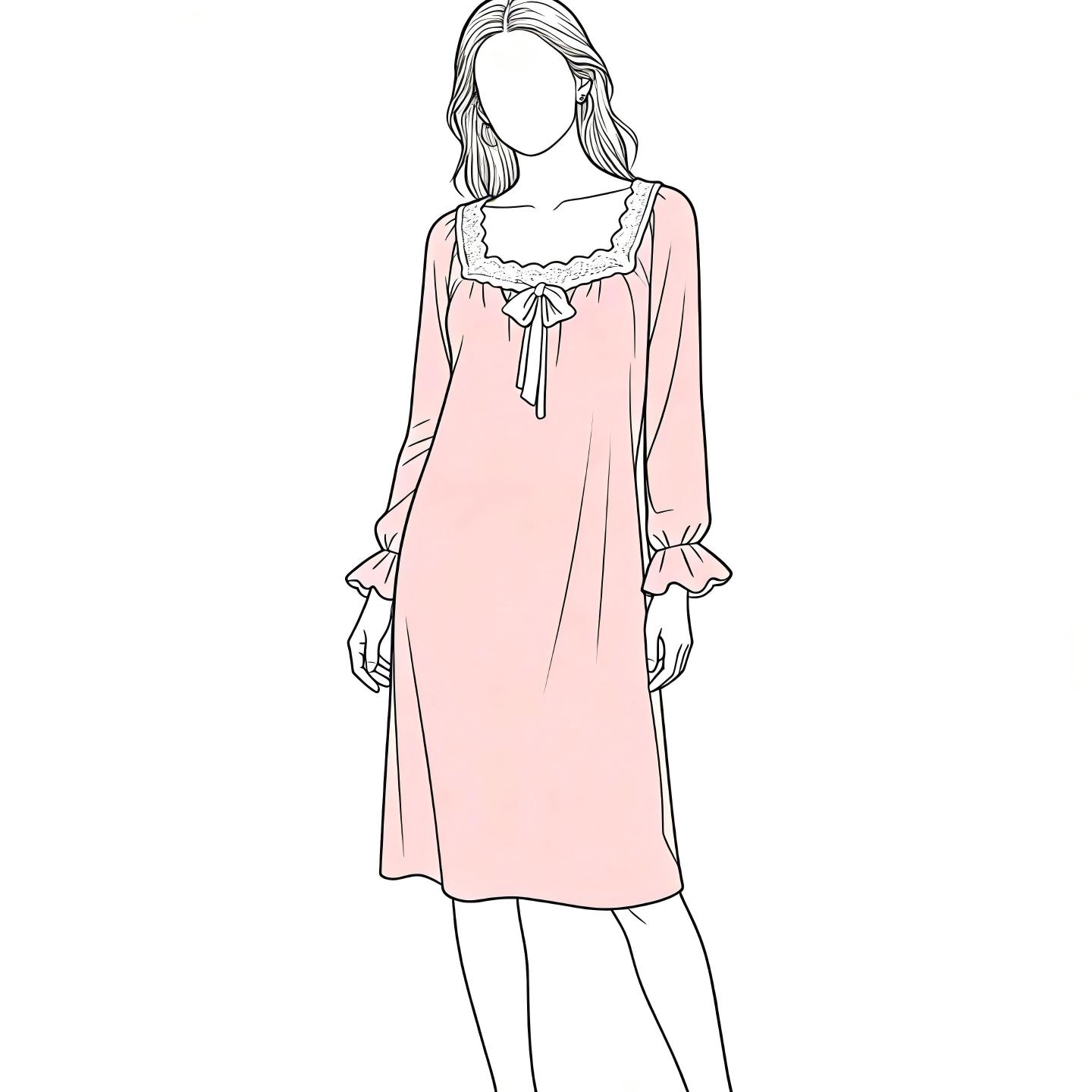 ①号【实体品牌特价】高品质家居服冬款睡裙睡衣找到对应编码